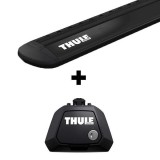 Stogo bagažinės skersinių komplektas Thule EVO 7104 Black